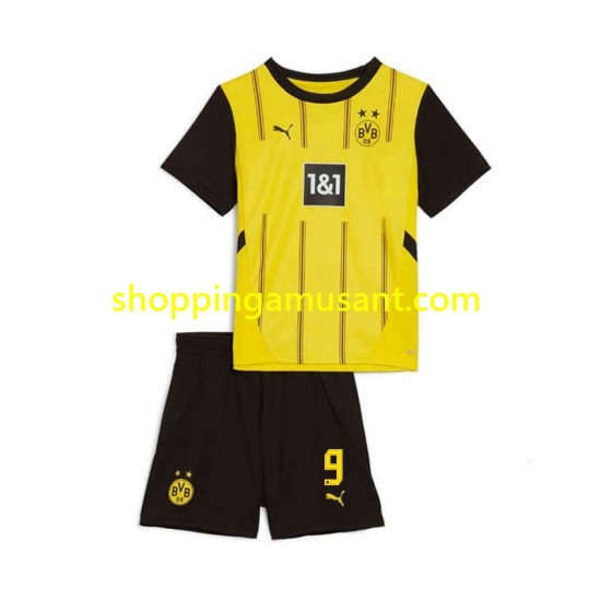 Maillot de Foot Borussia Dortmund Serhou Guirassy 9 Enfant Domicile 2024-2025 Manche Courte