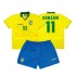 Maillot de Foot Brésil Romario 11 Rétro Enfant Domicile 1994 Manche Courte