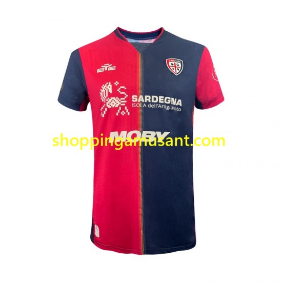 Maillot de Foot Cagliari Homme Domicile 2024-2025 Manche Courte