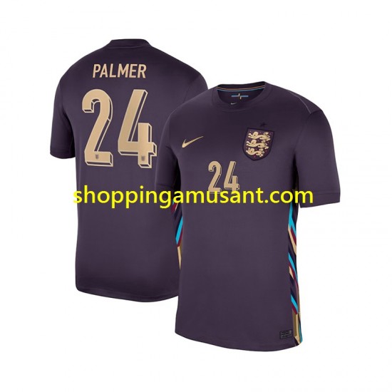 Maillot de Foot Angleterre Cole Palmer 24 Homme Extérieur 2024 Manche Courte