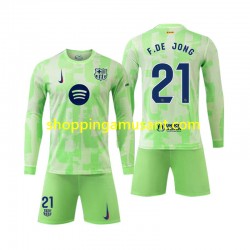 Maillot de Foot FC Barcelone F DE JONG 21 Enfant Neutre 2024-2025 Manche Longue