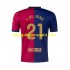 Maillot de Foot FC Barcelone F. DE JONG 21 Homme Domicile 2024-2025 Manche Courte