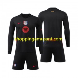 Maillot de Foot FC Barcelone Enfant Extérieur 2024-2025 Manche Longue