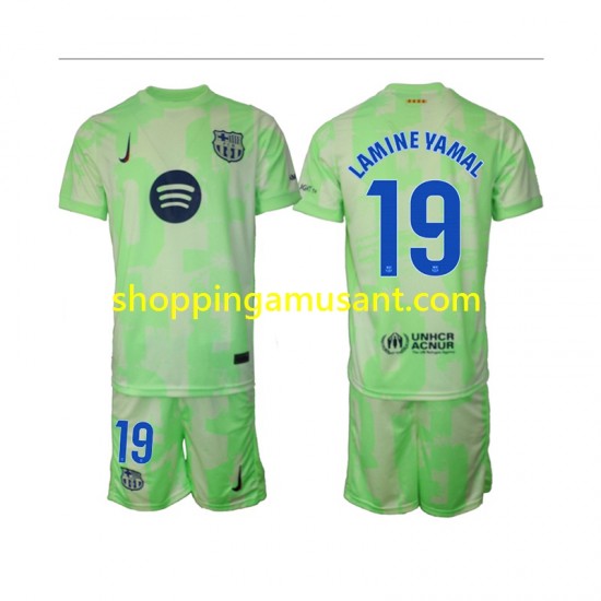 Maillot de Foot FC Barcelone Lamine Yamal 19 Enfant Neutre 2024-2025 Manche Courte