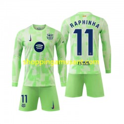Maillot de Foot FC Barcelone Raphinha 11 Enfant Neutre 2024-2025 Manche Longue