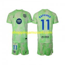 Maillot de Foot FC Barcelone Raphinha 11 Enfant Neutre 2024-2025 Manche Courte