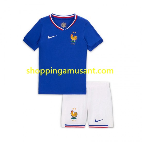 Maillot de Foot France Bradley Barcola 20 Enfant Domicile 2024 Manche Courte