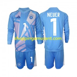 Maillot de Foot Allemagne Manuel Neuer 1 Gardien Enfant 4ème 2024-2025 Manche Longue