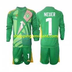 Maillot de Foot Allemagne Manuel Neuer 1 Gardien Enfant Neutre 2024-2025 Manche Longue