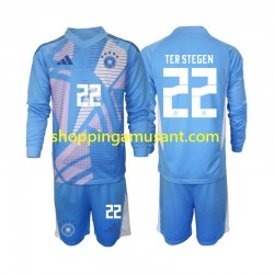 Maillot de Foot Allemagne Ter Stegen 22 Gardien Enfant 4ème 2024-2025 Manche Longue