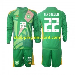 Maillot de Foot Allemagne Ter Stegen 22 Gardien Enfant Neutre 2024-2025 Manche Longue