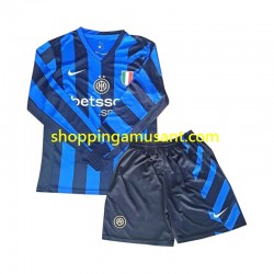 Maillot de Foot Inter Milan Enfant Domicile 2024-2025 Manche Longue