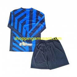 Maillot de Foot Inter Milan Enfant Domicile 2024-2025 Manche Longue