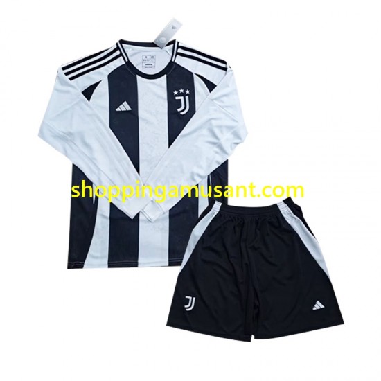 Maillot de Foot Juventus Enfant Domicile 2024-2025 Manche Longue