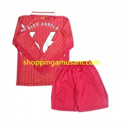 Maillot de Foot Liverpool Alexander-Arnold 66 Enfant Domicile 2024-2025 Manche Longue