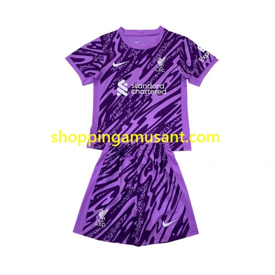 Maillot de Foot Liverpool Gardien Enfant Neutre 2024-2025 Manche Courte