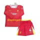 Maillot de Foot Liverpool Virgil 4 Enfant Domicile 2024-2025 Manche Longue