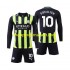 Maillot de Foot Manchester City Jack Grealish 10 Enfant Extérieur 2024-2025 Manche Longue