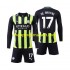 Maillot de Foot Manchester City Kevin De Bruyne 17 Enfant Extérieur 2024-2025 Manche Longue