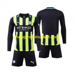 Maillot de Foot Manchester City Enfant Extérieur 2024-2025 Manche Longue