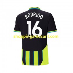 Maillot de Foot Manchester City RODRIGO 16 Homme Extérieur 2024-2025 Manche Courte