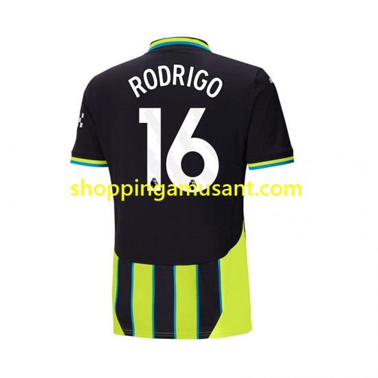 Maillot de Foot Manchester City RODRIGO 16 Homme Extérieur 2024-2025 Manche Courte
