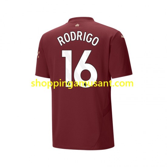 Maillot de Foot Manchester City RODRIGO 16 Homme Neutre 2024-2025 Manche Courte