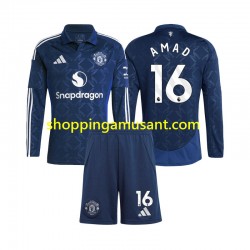 Maillot de Foot Manchester United Amad 16 Enfant Domicile 2024-2025 Manche Longue