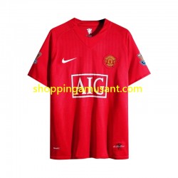 Maillot de Foot Manchester United 2007 Rétro Homme Domicile Manche Longue
