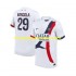 Maillot de Foot Paris Saint-Germain Bradley Barcola 29 Homme Extérieur 2024-2025 Manche Courte