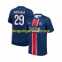Maillot de Foot Paris Saint-Germain Bradley Barcola 29 Homme Domicile 2024-2025 Manche Courte