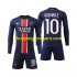 Maillot de Foot Paris Saint-Germain O Dembele 10 Enfant Domicile 2024-2025 Manche Longue
