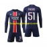 Maillot de Foot Paris Saint-Germain Pacho 51 Enfant Domicile 2024-2025 Manche Longue