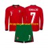 Maillot de Foot Portugal Ronaldo 7 Enfant Domicile Euro 2024 Manche Longue