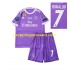 Maillot de Foot Real Madrid Cristiano Ronaldo 7 2016 Rétro Enfant Extérieur Manche Courte
