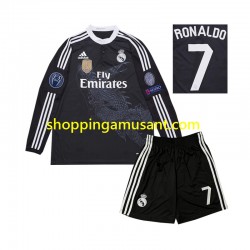 Maillot de Foot Real Madrid Cristiano Ronaldo 7 2014 Rétro Enfant Neutre Manche Longue