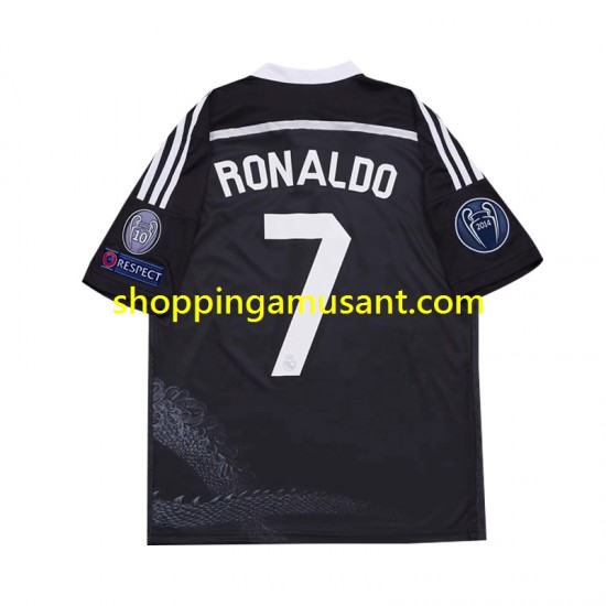 Maillot de Foot Real Madrid Cristiano Ronaldo 7 2014 Rétro Enfant Neutre Manche Courte