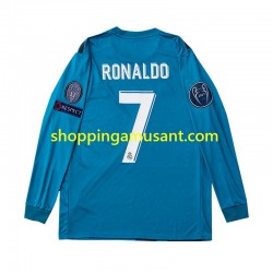 Maillot de Foot Real Madrid Cristiano Ronaldo 7 2017 Rétro Enfant Neutre Manche Longue