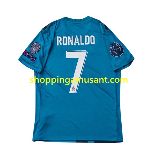 Maillot de Foot Real Madrid Cristiano Ronaldo 7 2017 Rétro Homme Neutre Manche Courte