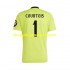 Maillot de Foot Real Madrid COURTOIS 1 Gardien Homme Neutre 2024-2025 Manche Courte