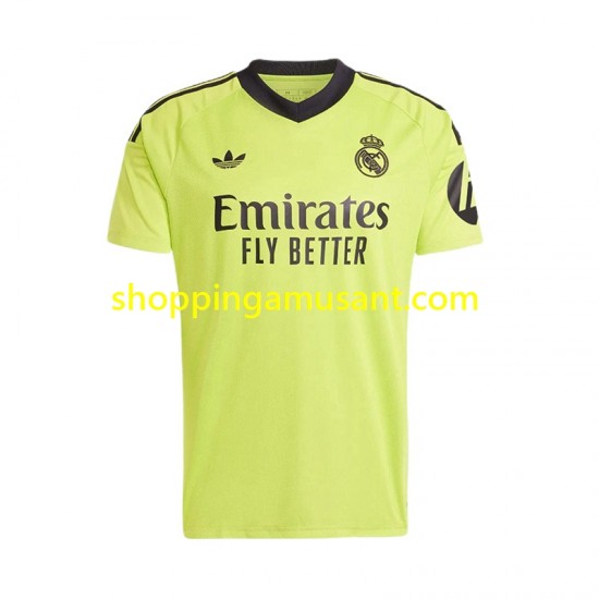 Maillot de Foot Real Madrid COURTOIS 1 Gardien Homme Neutre 2024-2025 Manche Courte
