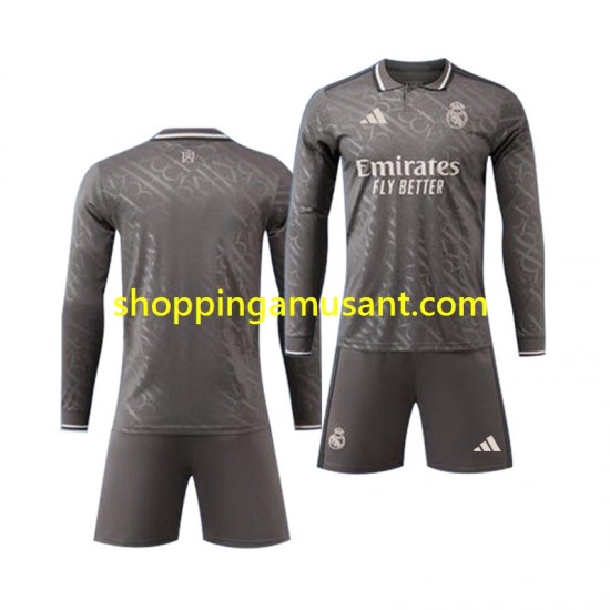 Maillot de Foot Real Madrid Enfant Neutre 2024-2025 Manche Longue