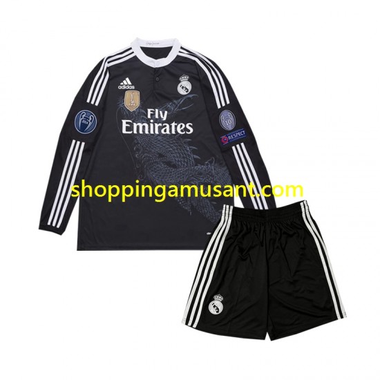 Maillot de Foot Real Madrid 2014 Rétro Enfant Neutre Manche Longue