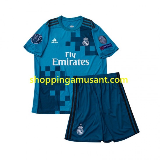 Maillot de Foot Real Madrid 2017 Rétro Enfant Neutre Manche Courte