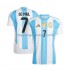 Maillot de Foot Argentine De Paul 7 Homme Domicile 2024 Manche Courte