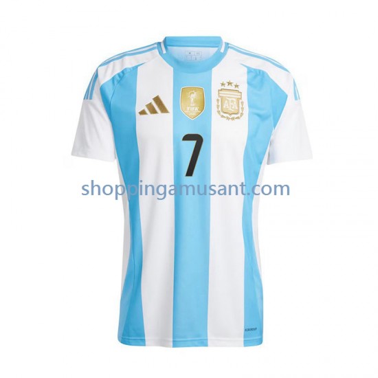 Maillot de Foot Argentine De Paul 7 Homme Domicile 2024 Manche Courte