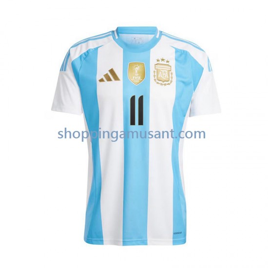 Maillot de Foot Argentine Di Maria 11 Homme Domicile 2024 Manche Courte