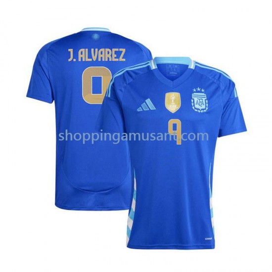 Maillot de Foot Argentine Julian Alvarez 9 Homme Extérieur 2024 Manche Courte
