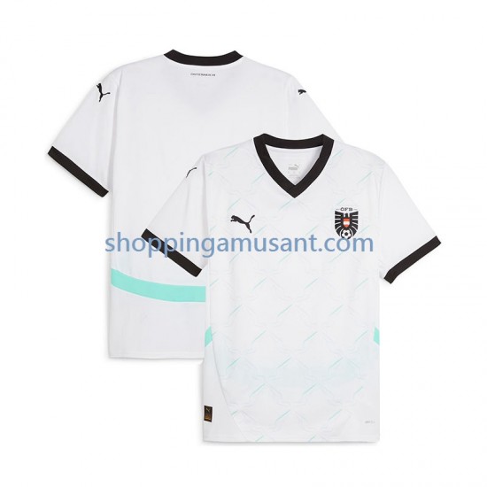 Maillot de Foot Autriche Homme Extérieur Euro 2024 Manche Courte