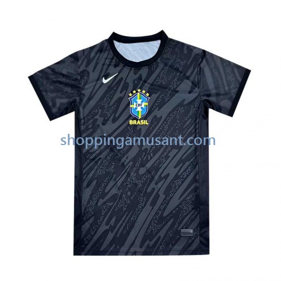 Maillot de Foot Brésil Gardien Homme Extérieur 2024 Manche Courte